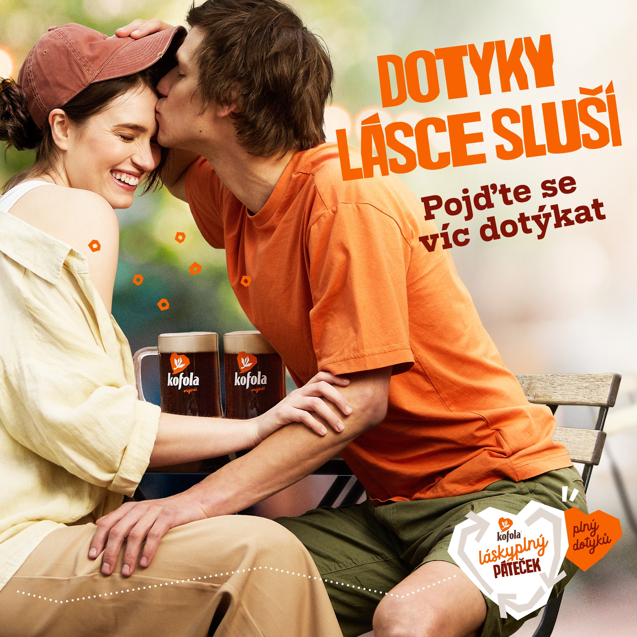 Kofola vyzývá k péči o lásku a vzájemnému dotýkání
